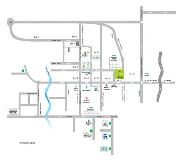 Saviour Crossing Republik NH24 Location Map