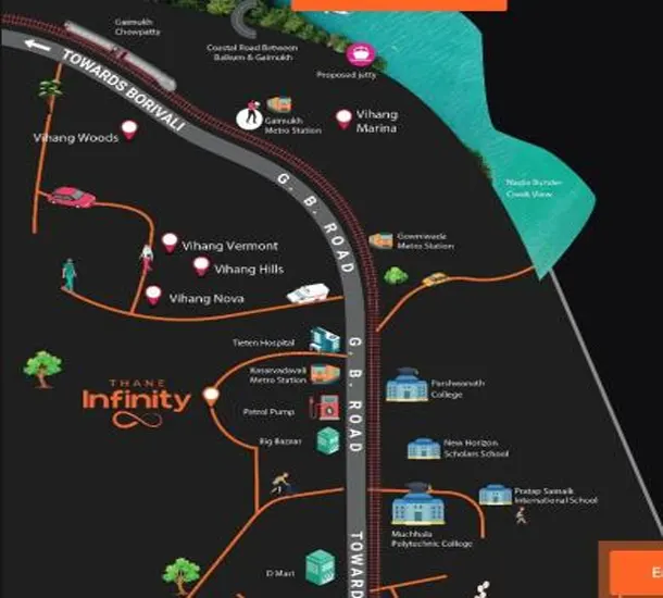 Vihang Ticket To Happiness Location Map