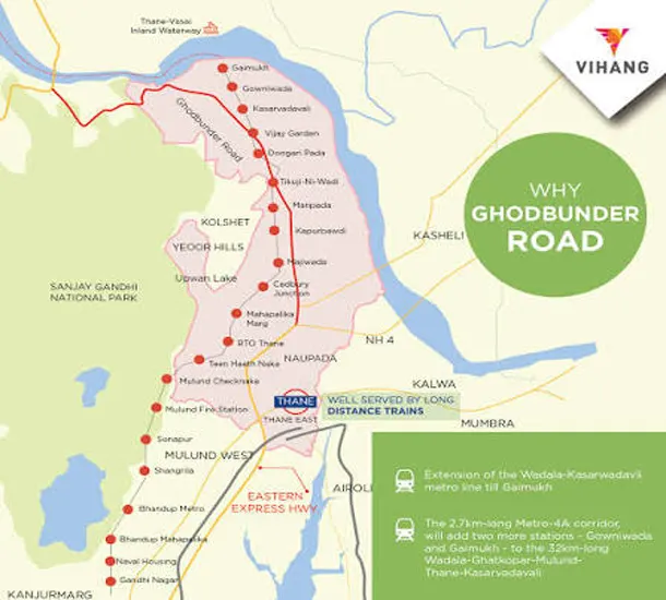 Vihang Thane Dreams Location Map