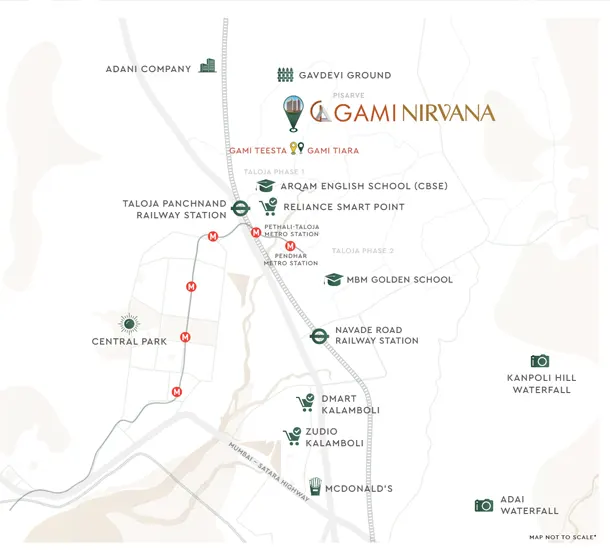 Gami Nirvana Taloja Location Map