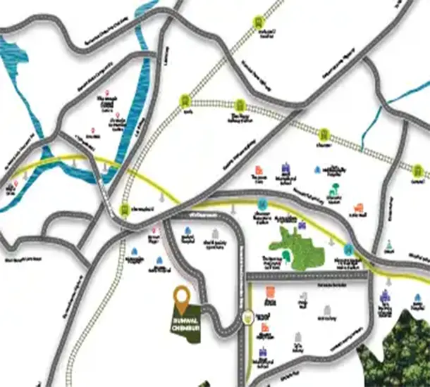 Runwal Woods Chembur Location Map