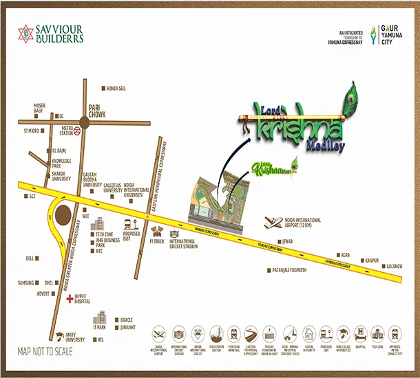Saviour Lord Krishna Medley Location Map