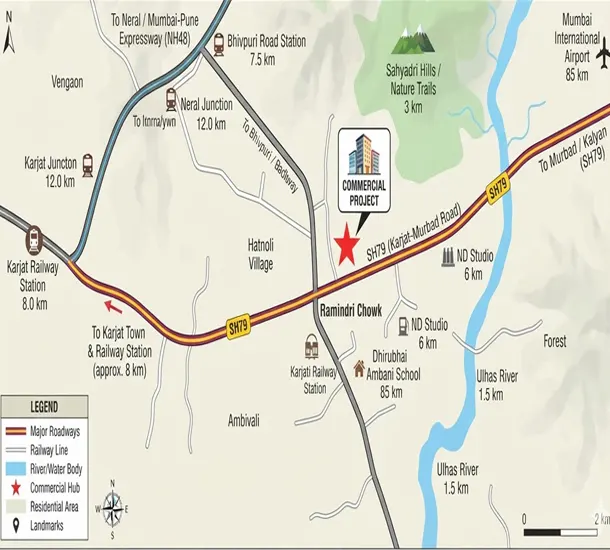 Ramindri Chowk Karjat Location Map