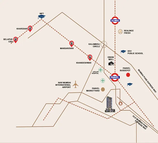 Maheshwari Icon Panvel  Location Map
