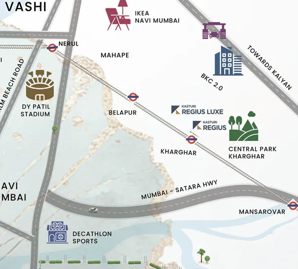 Kasturi Aurelia Panvel Location Map