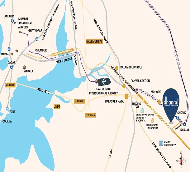 Dhanraj Legacy Panvel Location Map