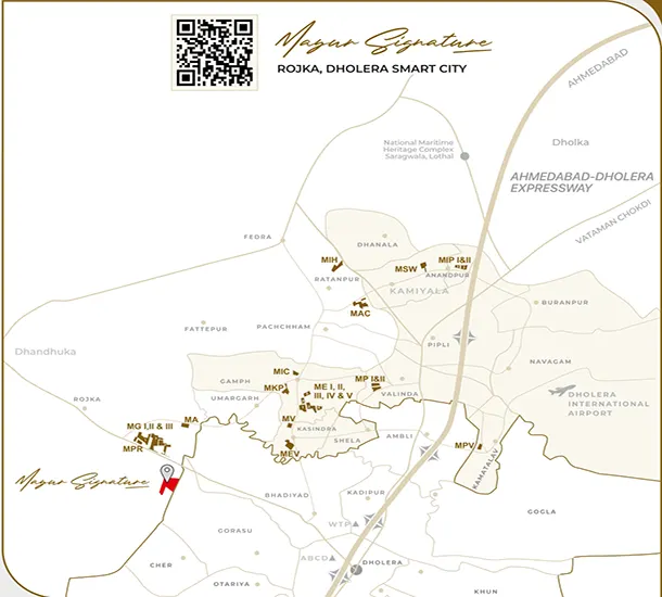 Mayur Signature 2 Rojka Dholera Location Map