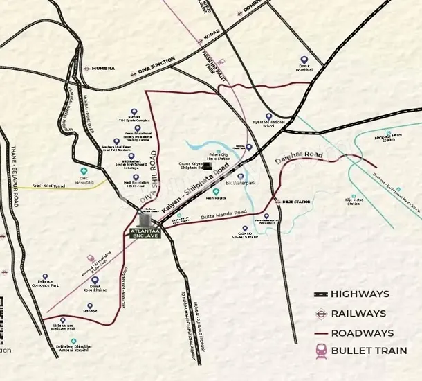 Atlanta Enclave Shilphata Location Map