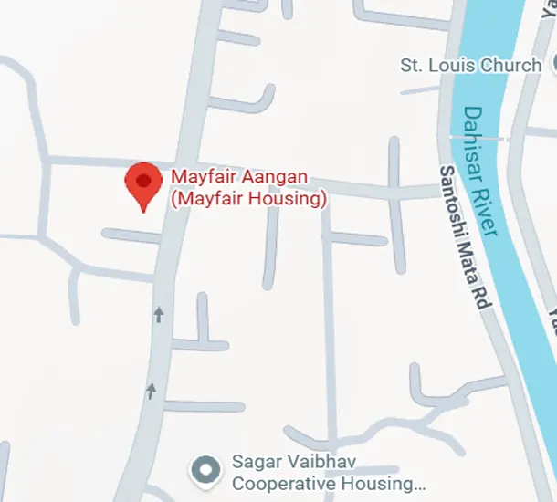 Mayfair Aangan Dahisar Borivali West Location Map