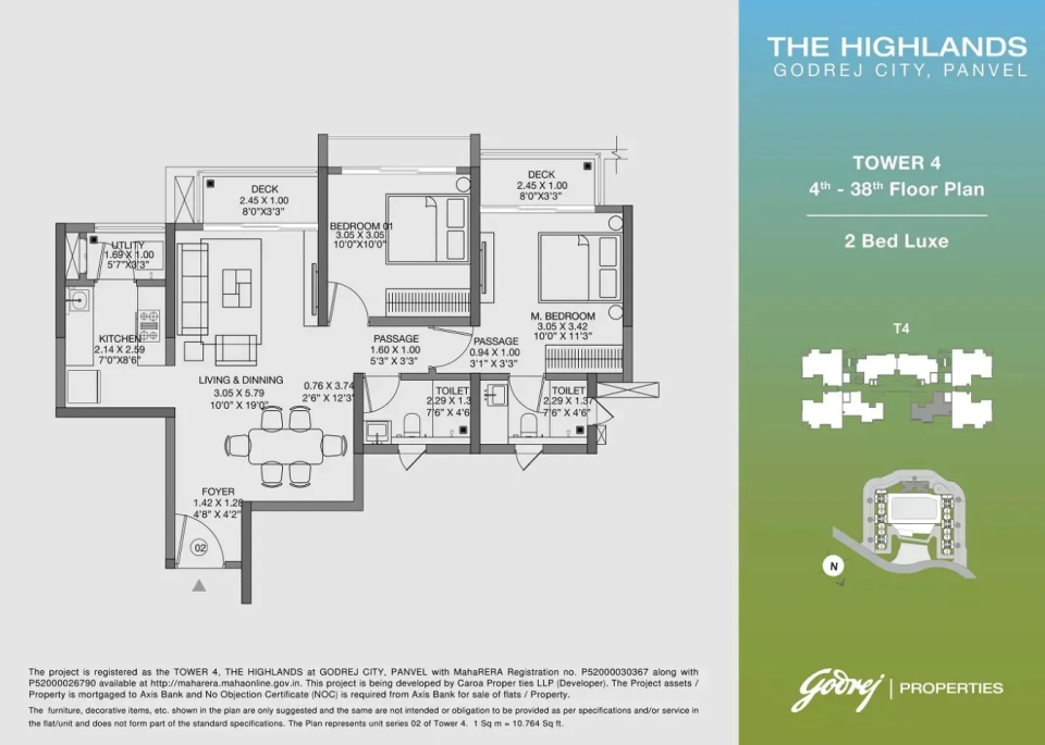The Highlands Godrej City Panvel floor plan