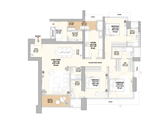 Godrej Pinnacle Dadar Wadala floor plan