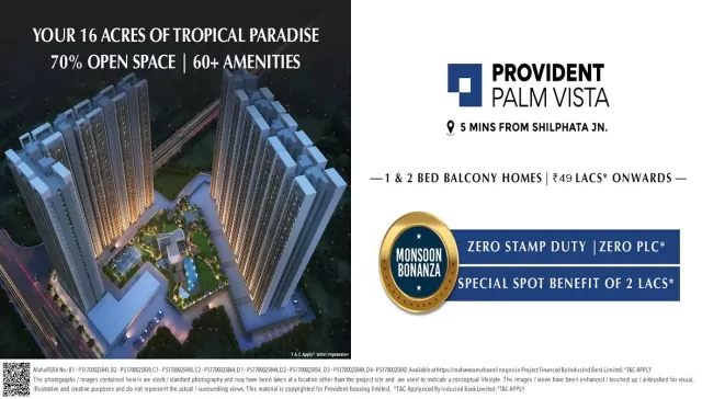 Provident Palm Vista Shilphata in Thane