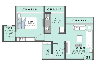 Satyam Heaven Kamothe floor plan