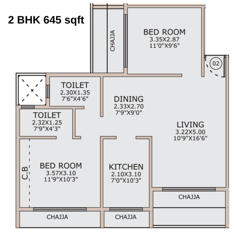Alliance Galaxy Airoli Sector 20 floor plan