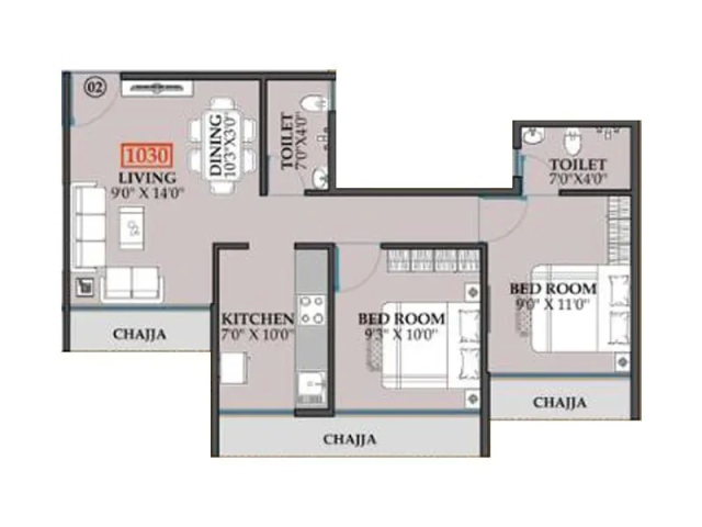 Vaman Heritage Kharghar floor plan