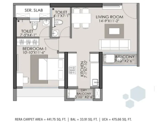 Ajmera  One International District floor plan