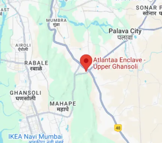 Atlantaa Enclave Upper Ghansoli Location Map