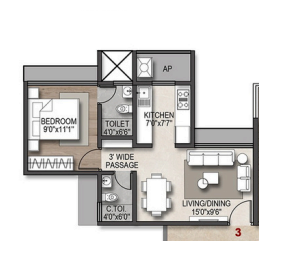 Vastu Park Kharghar floor plan