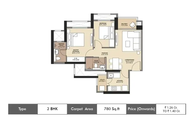 Hiranandani Panvel Fortune City floor plan