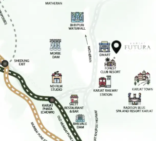 Futura Karjat Plots Location Map
