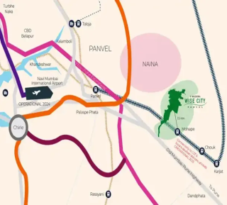 Wadhwa Wise City Commercial Retail Location Map