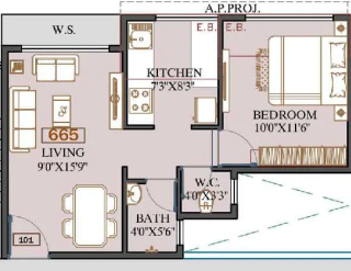 Arihant Aaradhya Kalyan West floor plan