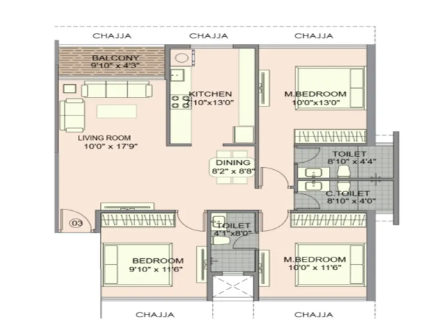 Windsor Solitaire Kharghar floor plan