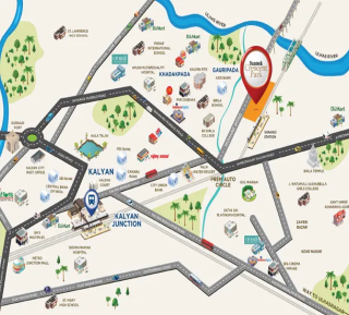Sunteck Crescent Park Kalyan Harbour Location Map