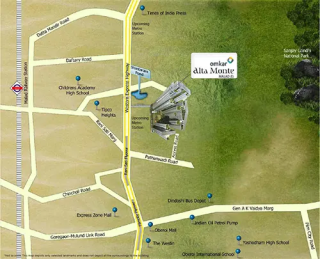 Omkar Alta Monte Malad East Location Map