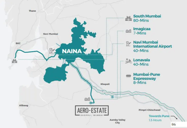 Mumbai Aero Estate T3 Khopoli Location Map