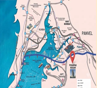 Trinetram Anant Pushpak Nagar Location Map