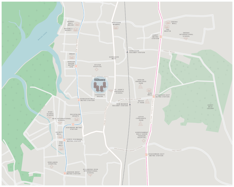 Proviso Atlantis Upper Kharghar Location Map