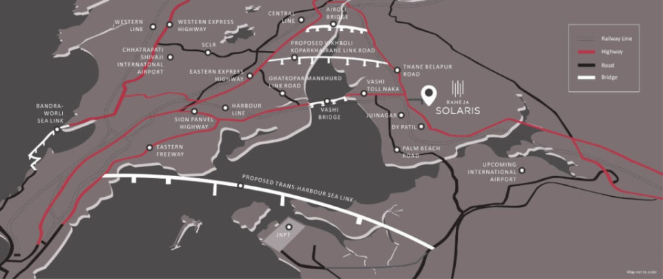 RahejaUniversal Juinagar Location Map