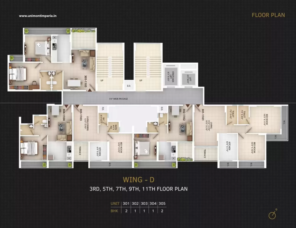 Unimont Imperia Khopoli floor plan