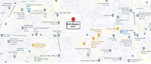 Birla Worli Niyaara Location Map