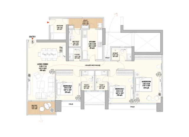 Godrej Pinnacle Dadar Wadala floor plan