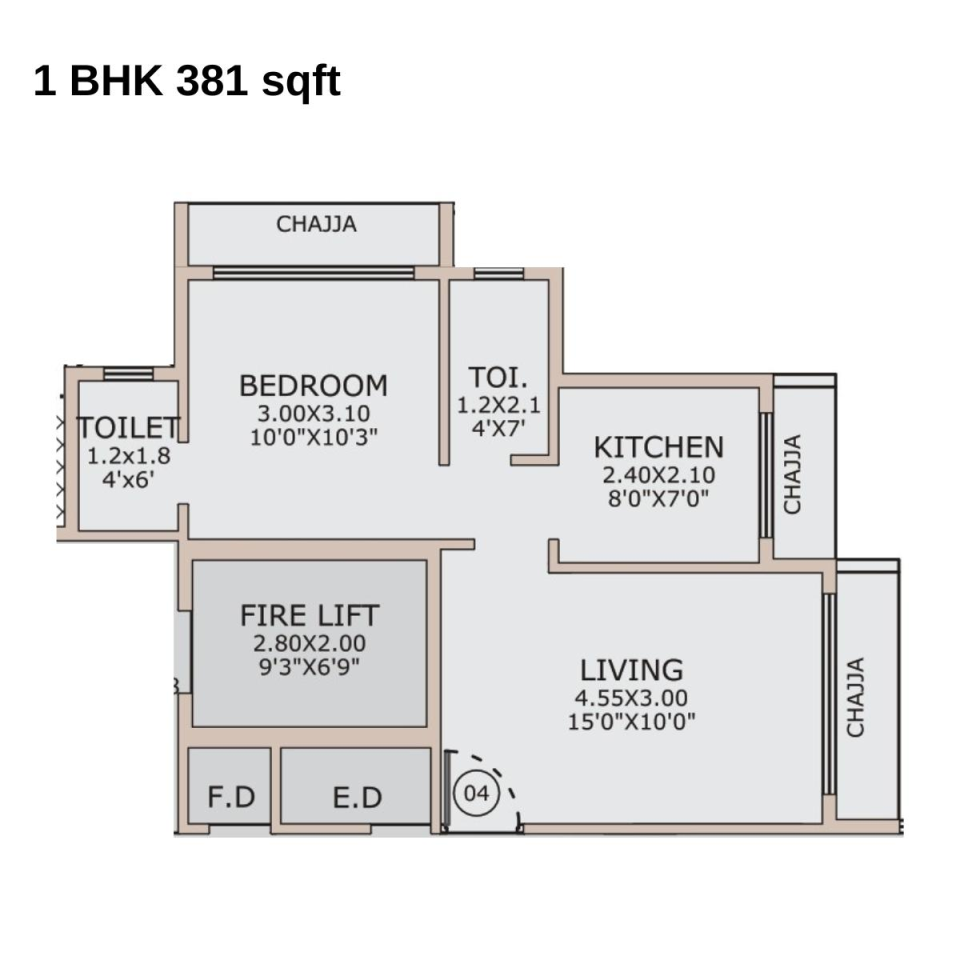 Alliance Galaxy Airoli Sector 20 floor plan