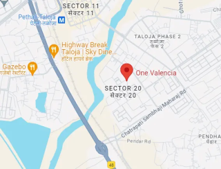 One Valencia Taloja Location Map