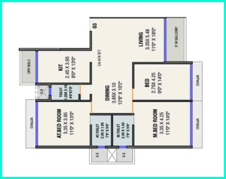 Punit Imperia Kharghar Sector 19 floor plan