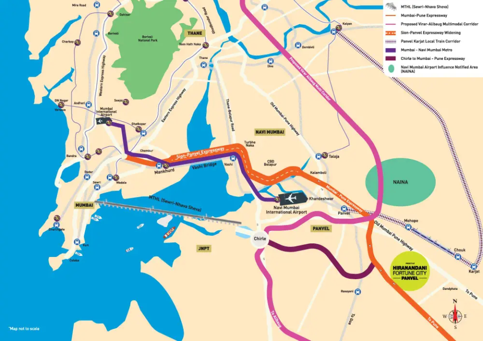 Hiranandani Panvel Fortune City Location Map