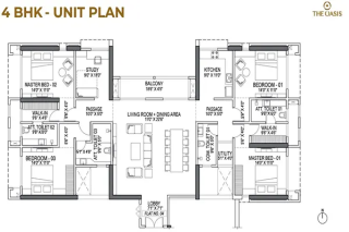The Oasis Paradise Sanpada floor plan