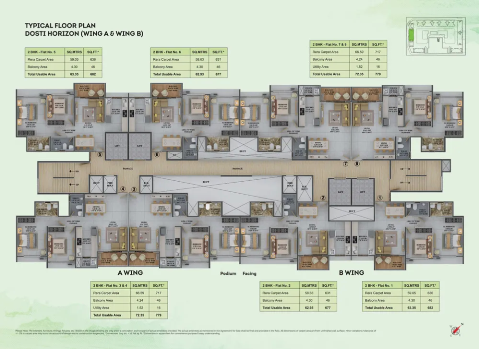 Dosti Greenscape Hadapsar floor plan