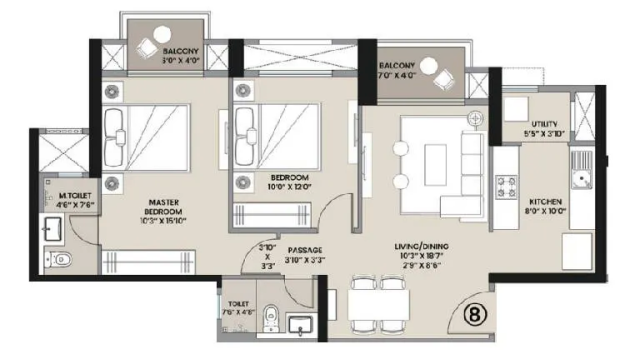Arena Hiranandani Panvel floor plan