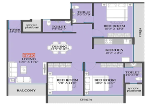Codename One Kalamboli floor plan