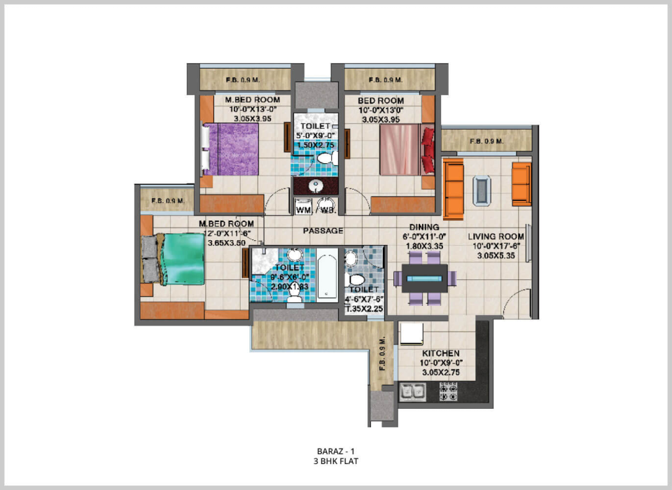 Arihant Aalishan floor plan