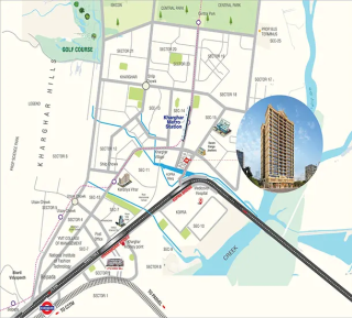 Shreeji Estrella Kharghar Sector 11 Location Map