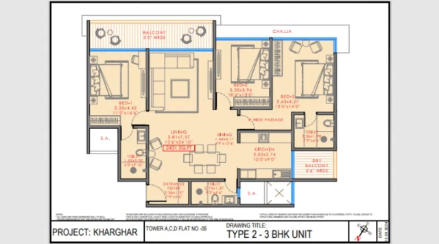 The Domus Sector 2 Kharghar floor plan