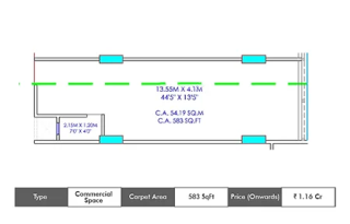 Shree Laxmi Blanca Ekaiva Commercial floor plan