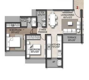 Vastu Park Kharghar floor plan