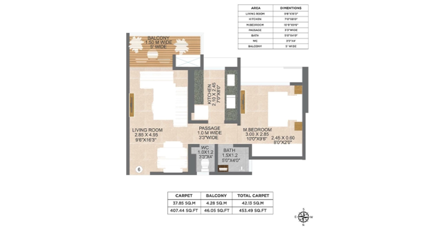 Nivasa Green City Dombivli floor plan